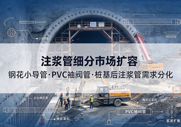 锦屏注浆管细分市场扩容，隧道钢花小导管、PVC 袖阀管、桩基后注浆管需求分化